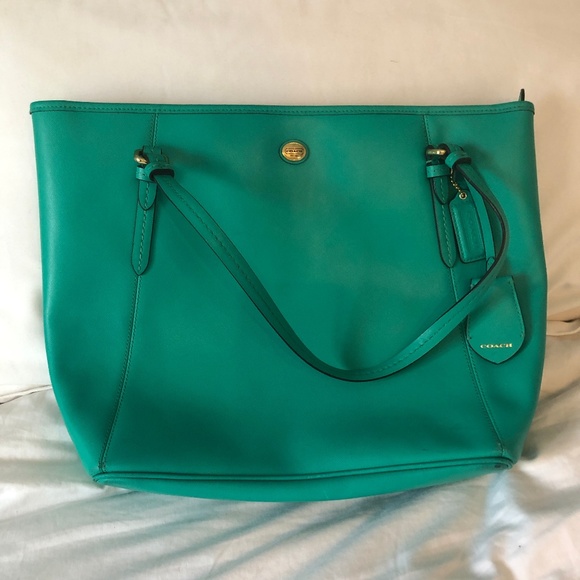 Coach Leather Tote - Picture 1 of 6